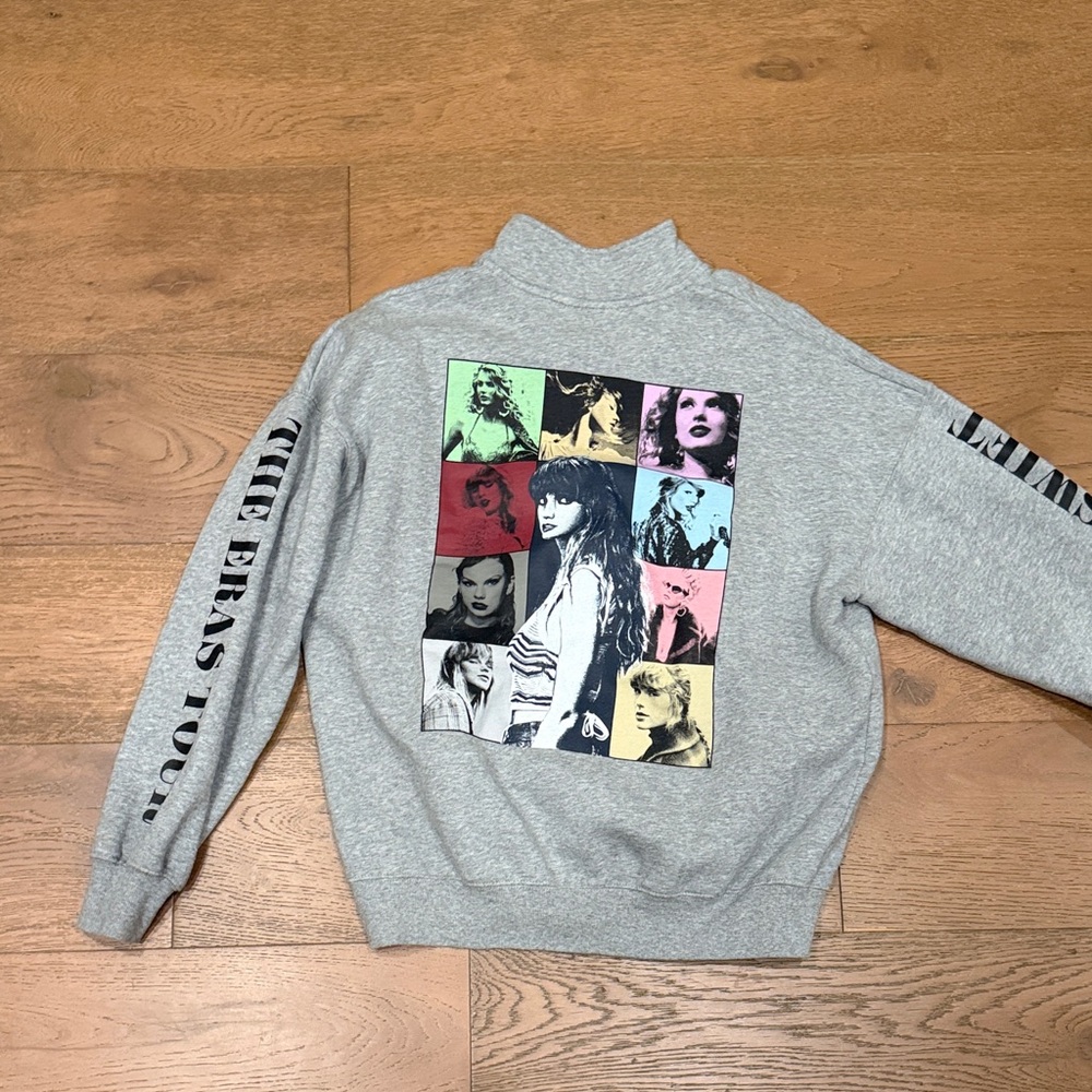 Official Taylor Swift eras tour 1/4 zip crew neck
